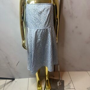 SHEIN Blue Floral Kids Casual Dress